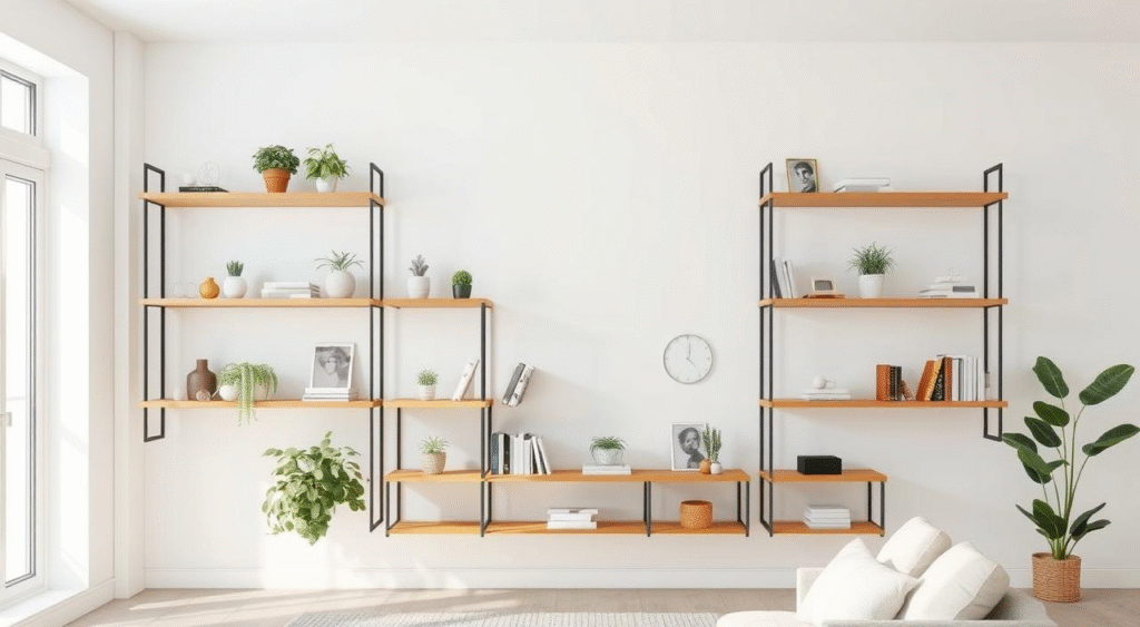 renter-friendly wall storage